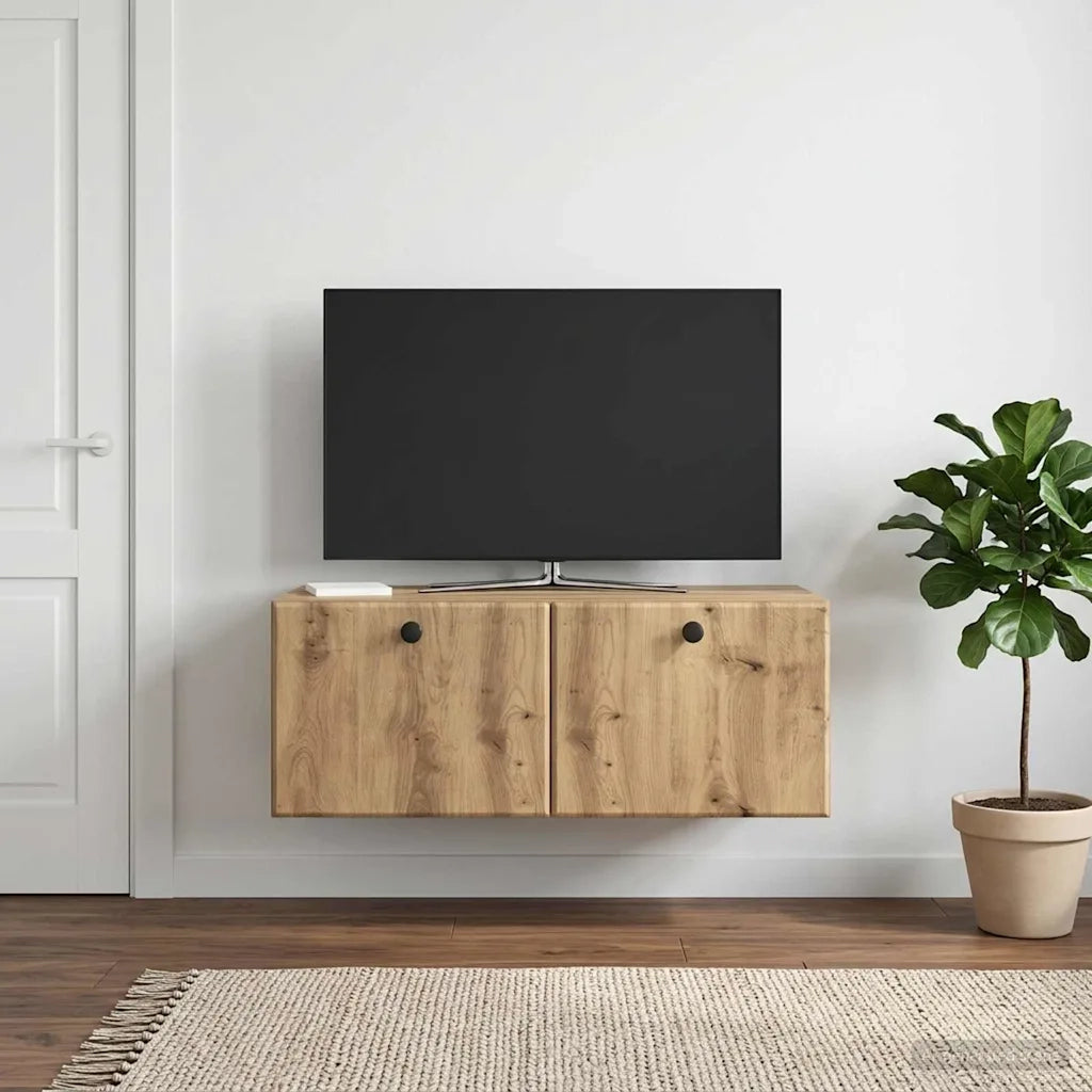 Mobile Porta TV da Muro 78,5 x 41 x 30 cm Rovere Artigianale 899204
