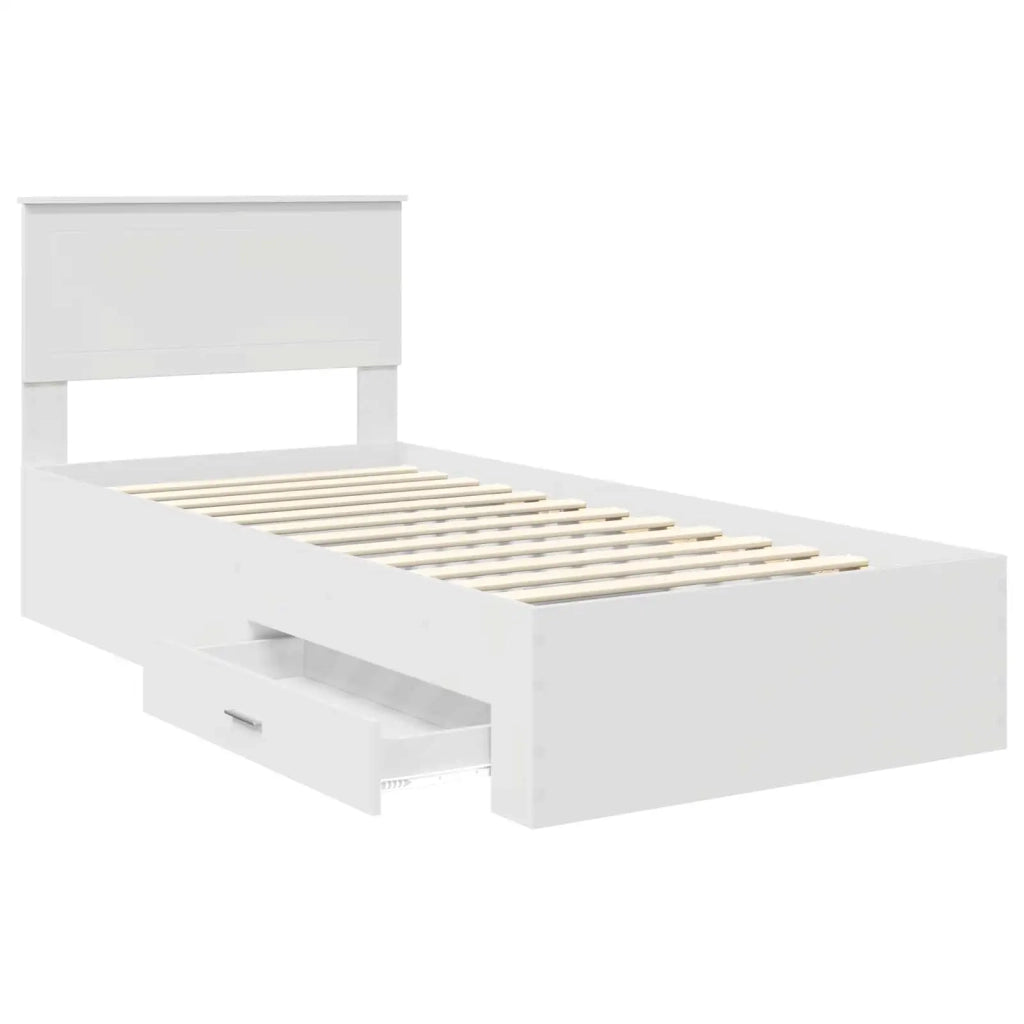 Struttura del letto Bianco 90 x 190 cm Legno multistrato 3410949