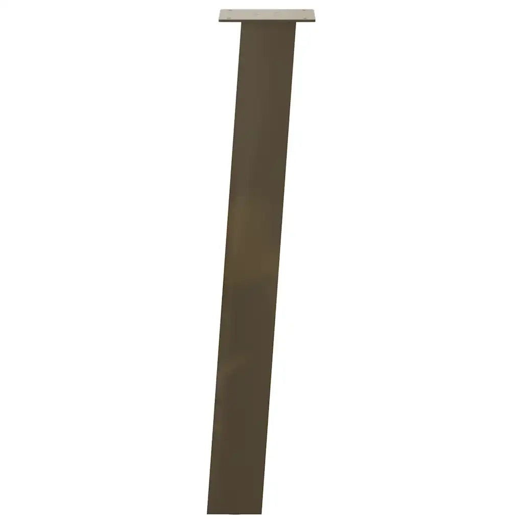 vidaXL Gambe per tavolo consolle 4 pz in acciaio naturale 72 cm Acciaio