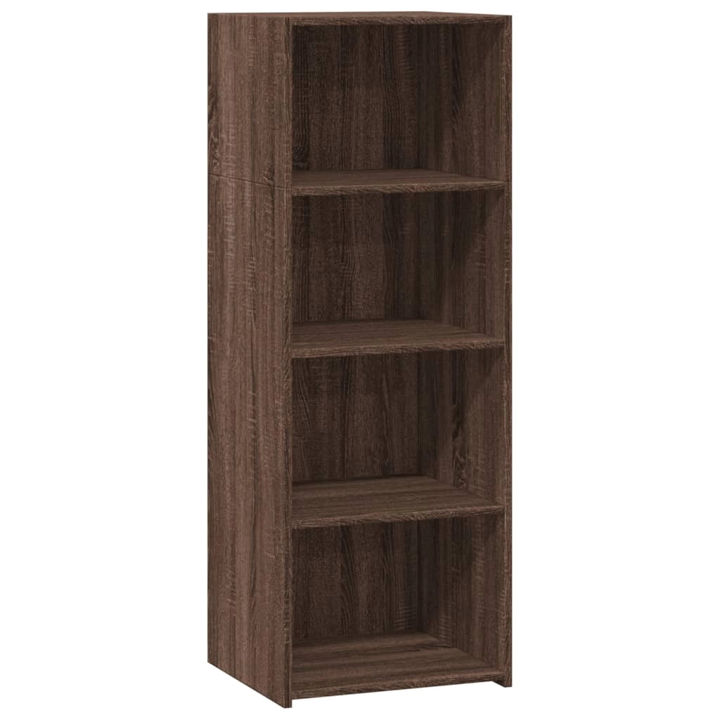 Buffet credenza cassettiera mobiletto mobile contenitore organizer cucina soggiorno salotto alto 45 x 41 x 124 cm legno ingegnerizzato marrone 02_0033718