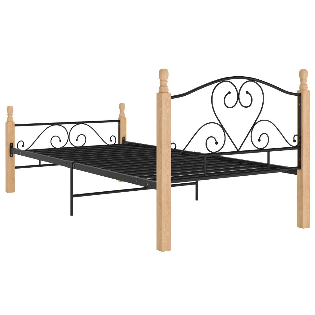 Giroletto Nero in Metallo 90x200 cm 324939