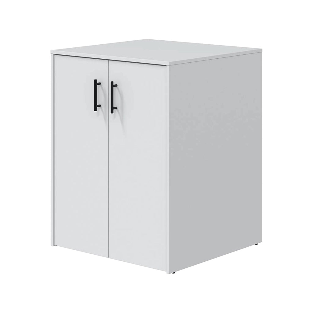 Montoro, Armadio Multiuso 2 Ante Apertura Battente, 67x88h cm Bianco