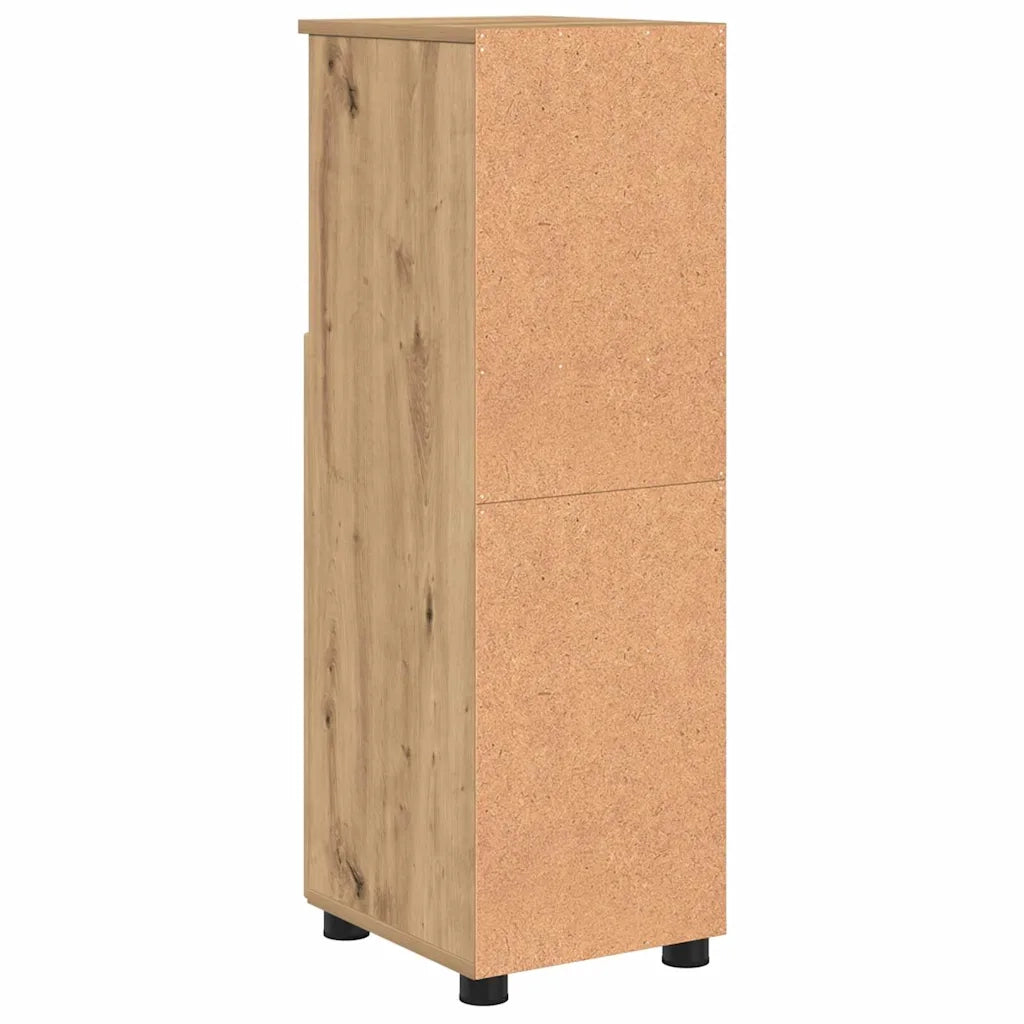 Mobile da Bagno con porta Rovere artigianale 30 x 35 x 95 cm
