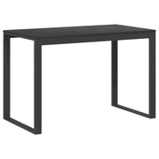 Scrivania per computer postazione di lavoro mobile per computer scrivania per studio 110 x 60 x 73 cm legno ingegnerizzato nero 02_0023745