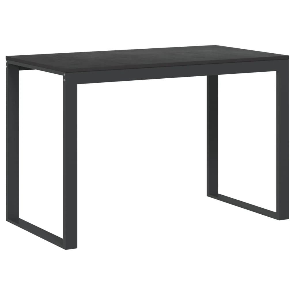 Scrivania per computer postazione di lavoro mobile per computer scrivania per studio 110 x 60 x 73 cm legno ingegnerizzato nero 02_0023745