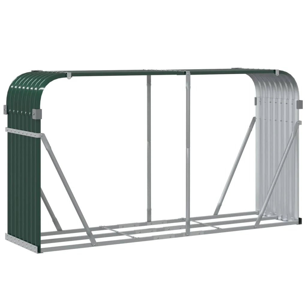 Portalegna 180 x 45 x 100 cm acciaio zincato verde 02_0043765