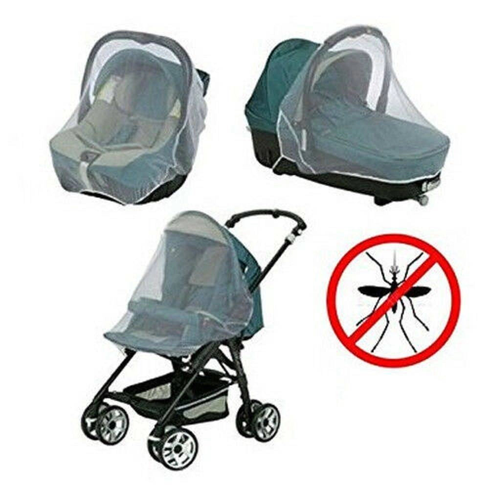 Trade Shop - Zanzariera Universale 3 In 1 Per Passeggino Navicelle Seggioloni Auto 140 X 90cm -