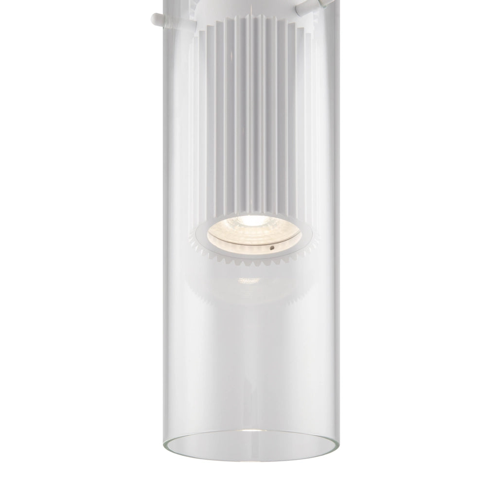 Maytoni Lampadario Sospensione Moderna Dynamics 1 luce GU10 bianco alluminio vetro