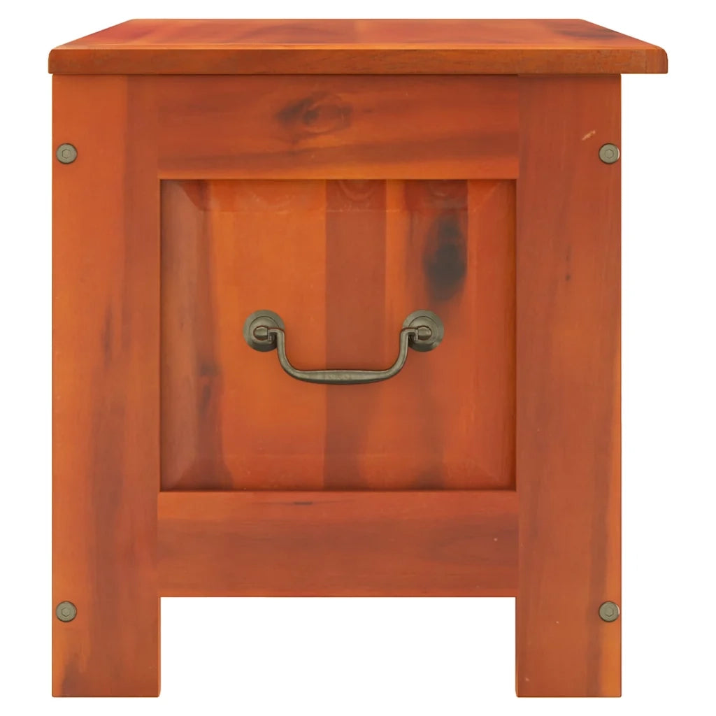 Cassapanca con Coperchio-Baule-Armadietto contenitore Marrone in Legno Massello di Acacia 246402