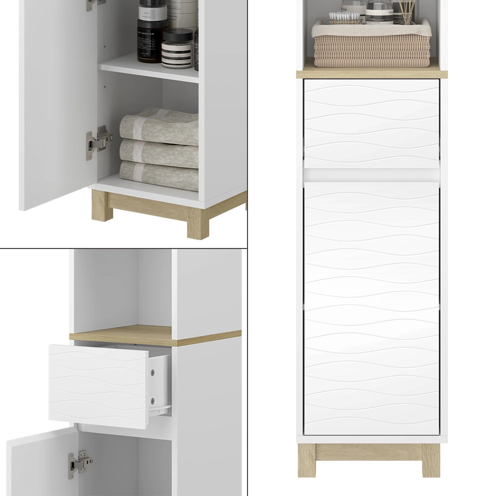 Vicco Mobili da bagno Bianco 30 x 151 cm con cassetti