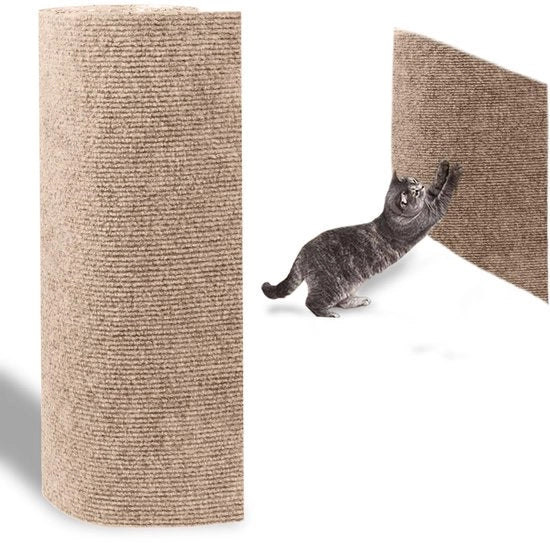 Tappeto per gatto 250 x 40 cm, rimovibile e autoadesivo per proteggere i mobili da graffio