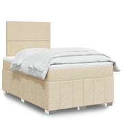 Giroletto a Molle con Materasso Crema 120x200 cm in Tessuto 3291633
