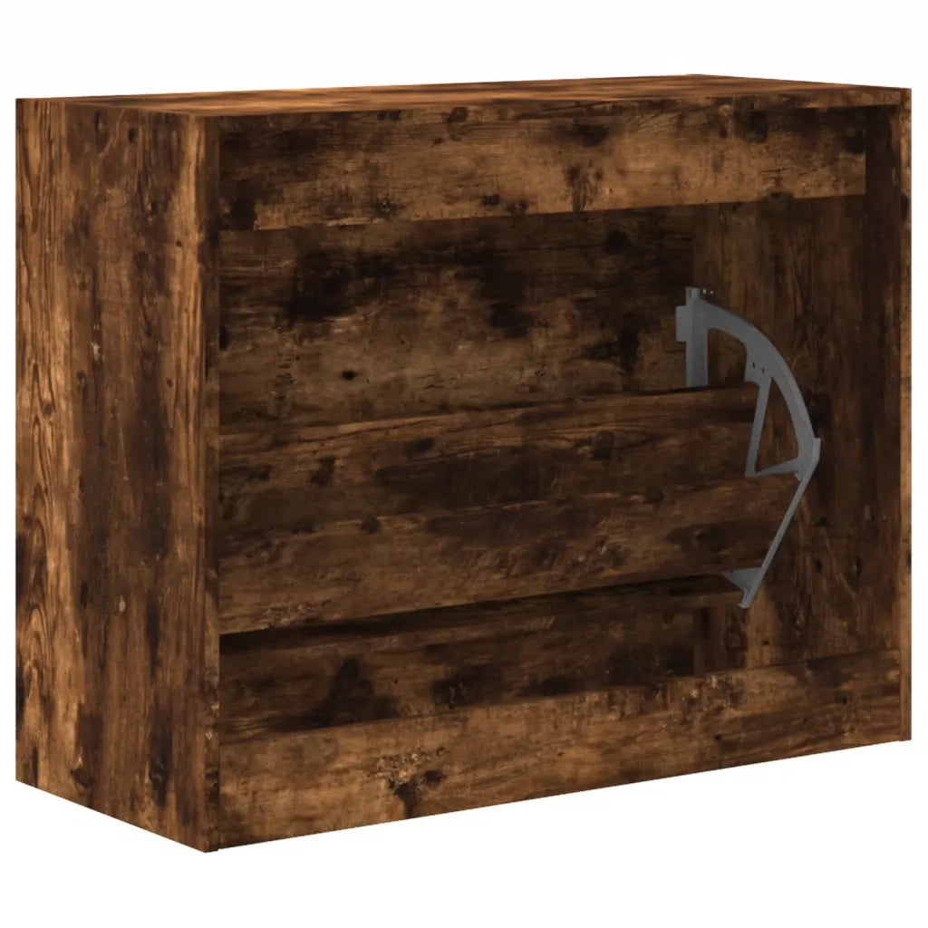 Scarpiera | Mobile per scarpe Rovere Fumo 80x34x63 cm in Legno Multistrato