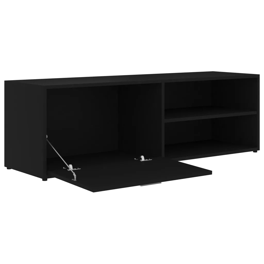 Mobile Porta TV Nero 120x34x37 cm in Truciolato