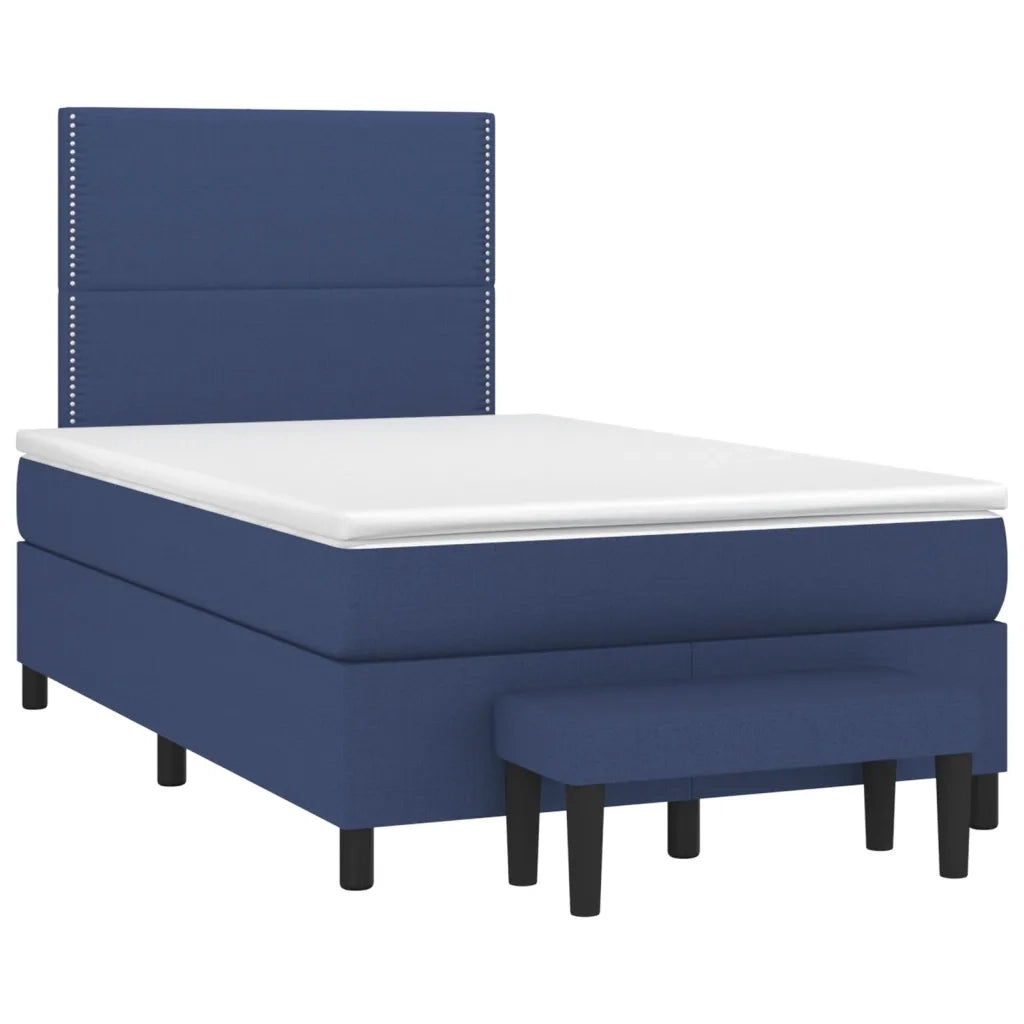 Giroletto a Molle con Materasso Blu 120x200 cm in Tessuto 3136507