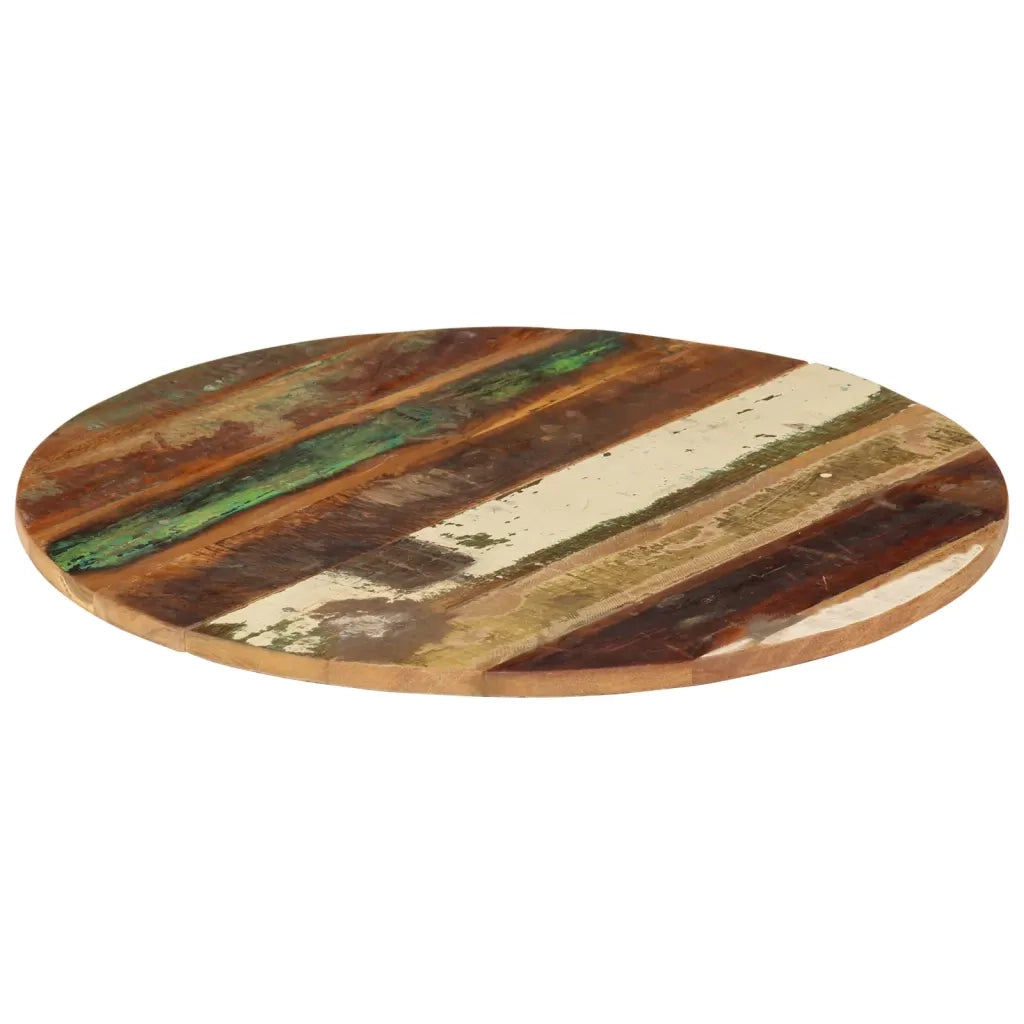 Piano Tavolo | Superficie Tavolo | Piano Scrivania Rotondo 60 cm 15-16 mm in Legno di Recupero
