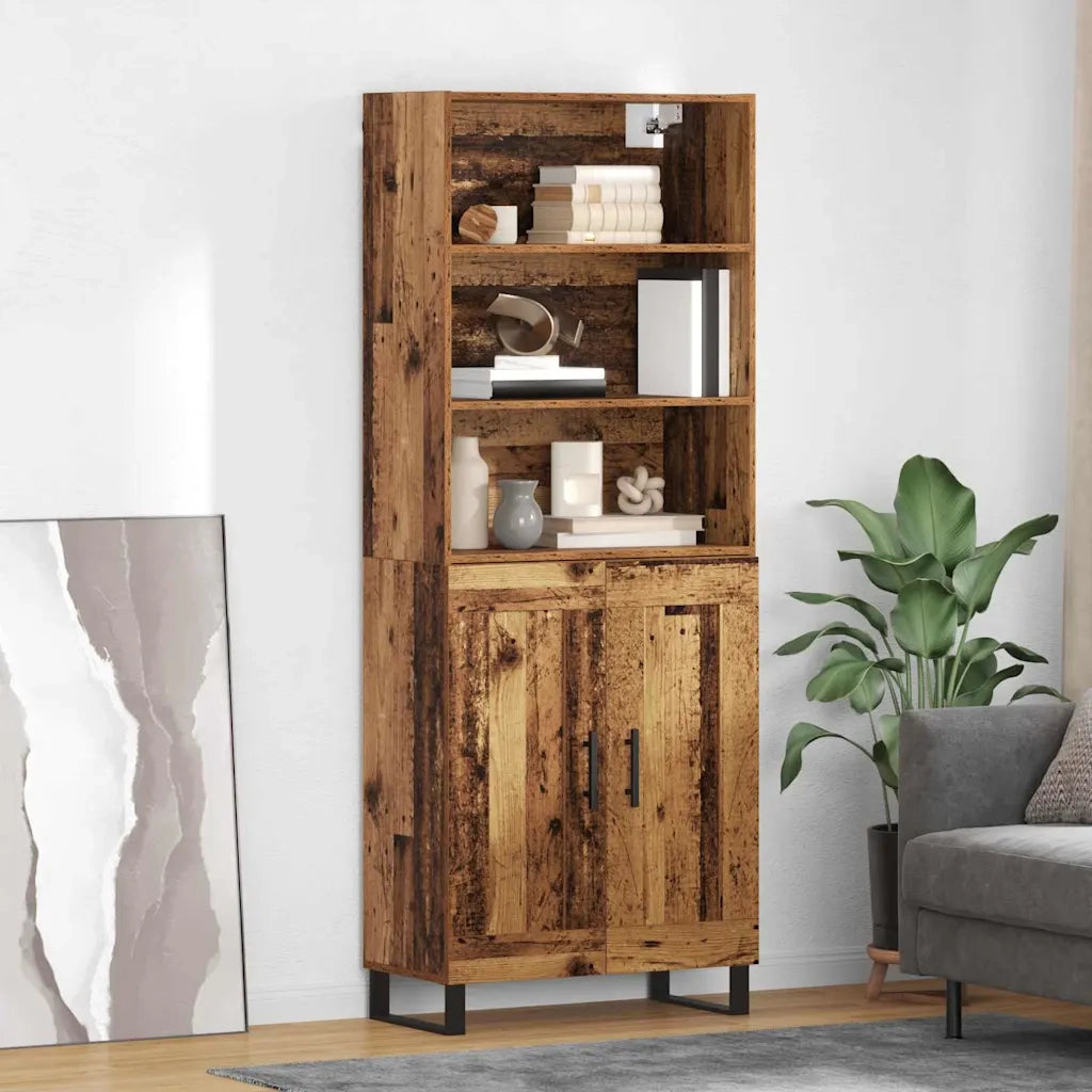 Credenza 2 pcs Legno vecchio Legno multistrato 3415768