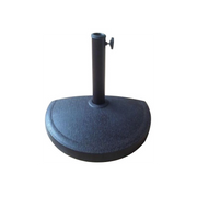 Ombrellone solo base mezzaluna poliresina nero cm ø50h32