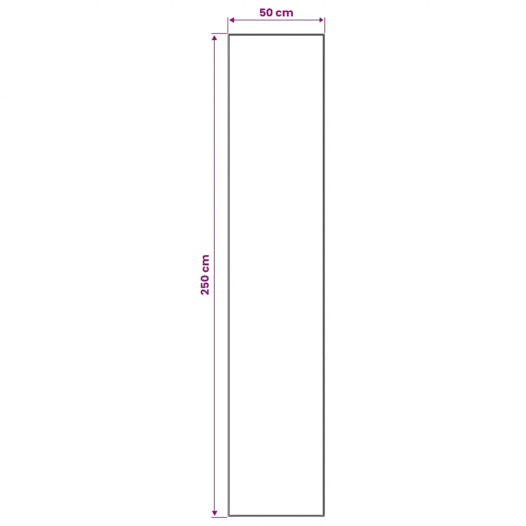 Runner Tappeto LESAKA Nero e Oro 50 x 250 cm Velluto diamante 42045290