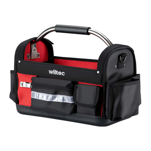 Borsa porta attrezzi 29 tasche, 40 x 20 x 28 cm, pieghevole, impermeabile, tracolla regolabile, maniglia, portata 30 kg, scomparti interni ed esterni