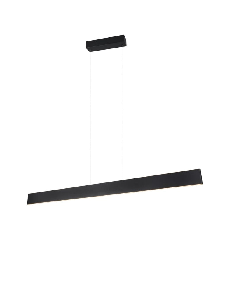 Lampada sospesa tavolo nera 150cm CCT LED35W Galway