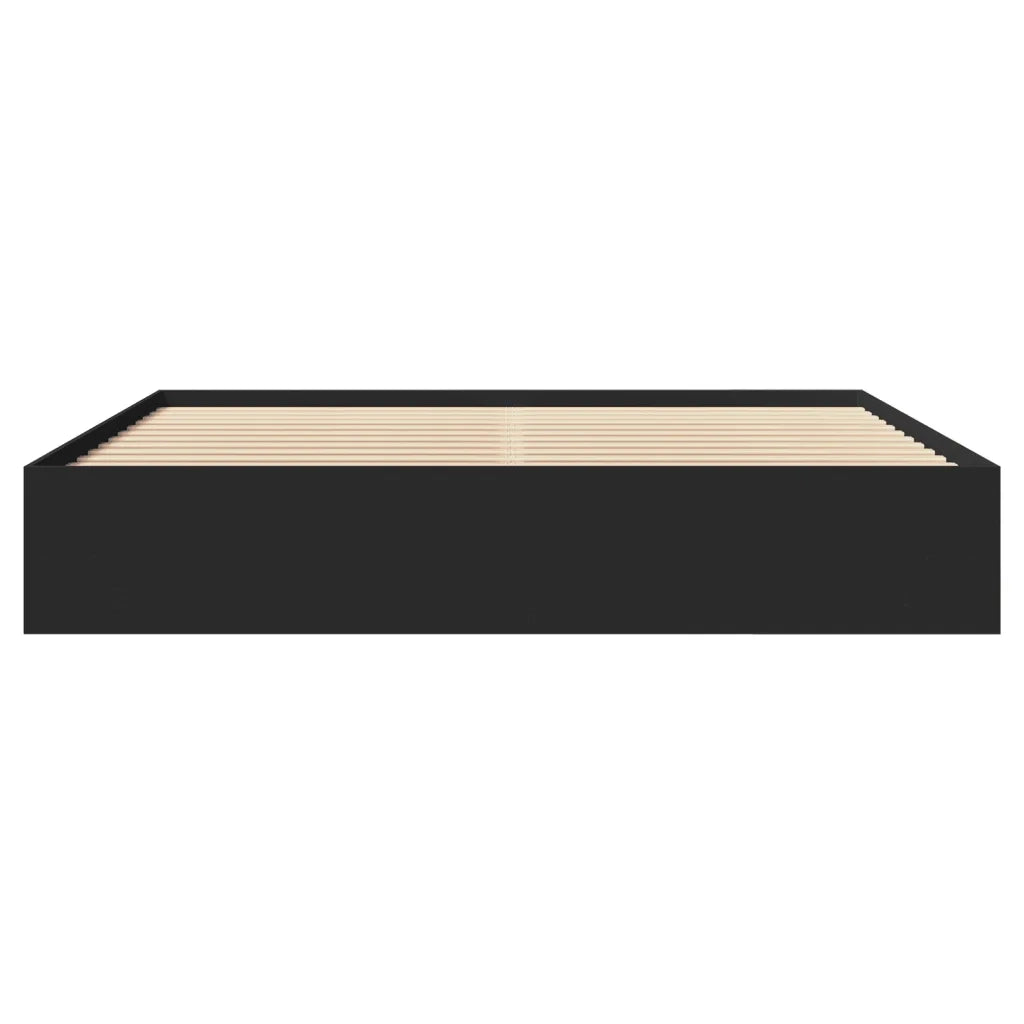 Giroletto senza Materasso Nero 180x200 cm in Legno Multistrato 3295633