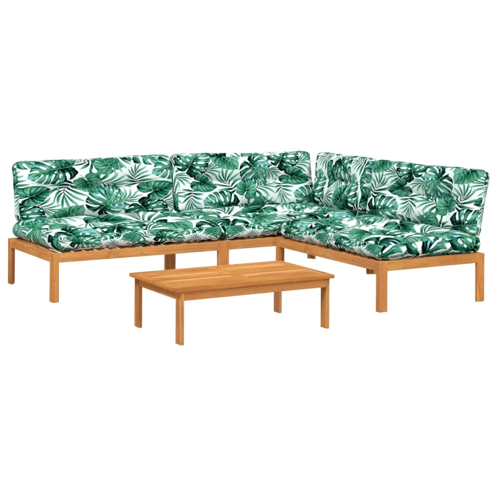 Set Divani Pallet Giardino 4pz Cuscini Legno Massello Acacia 3209462