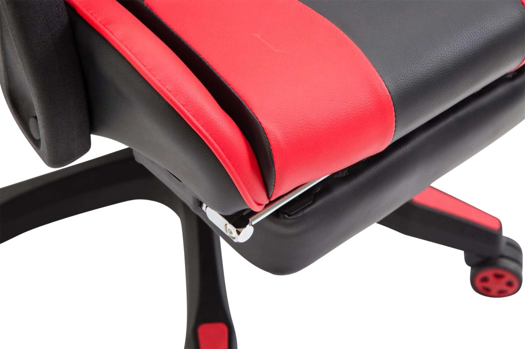 Poltrona gaming IGNITE in similpelle nero/rosso