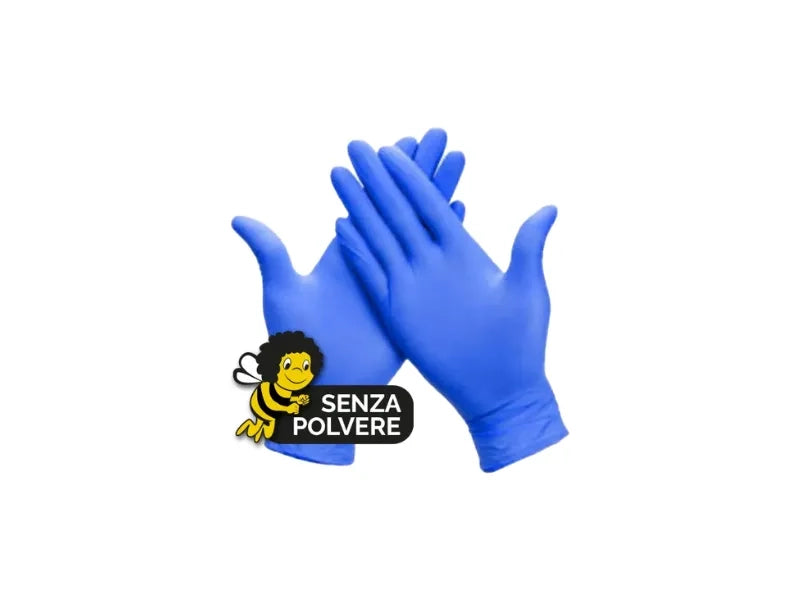 Art.A149 Guanti monouso in nitrile senza polvere S-M-L-XL 100 pezzi - M