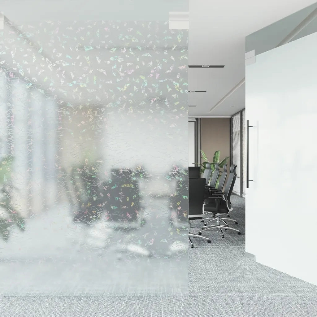 Pellicola Finestra Smerigliata Motivo Arcobaleno 3D 90x1000 PVC 155857