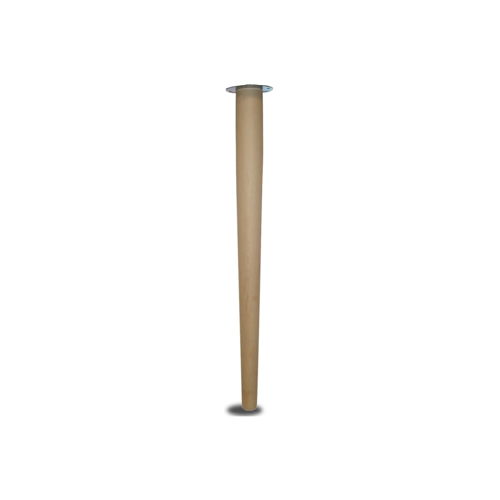 Gamba in legno conica Ã˜ 60 - H.750 mm. legno grezzo