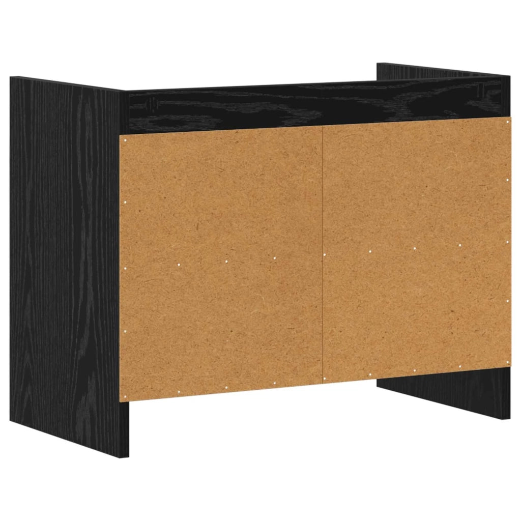 Mobile TV 60 x 33 x 47 cm Rovere Nero Legno ingegnerizzato 8011212