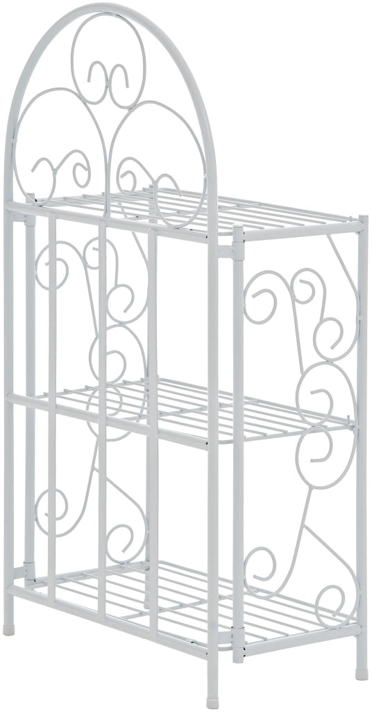 Scaffale in Ferro Rosa bianco