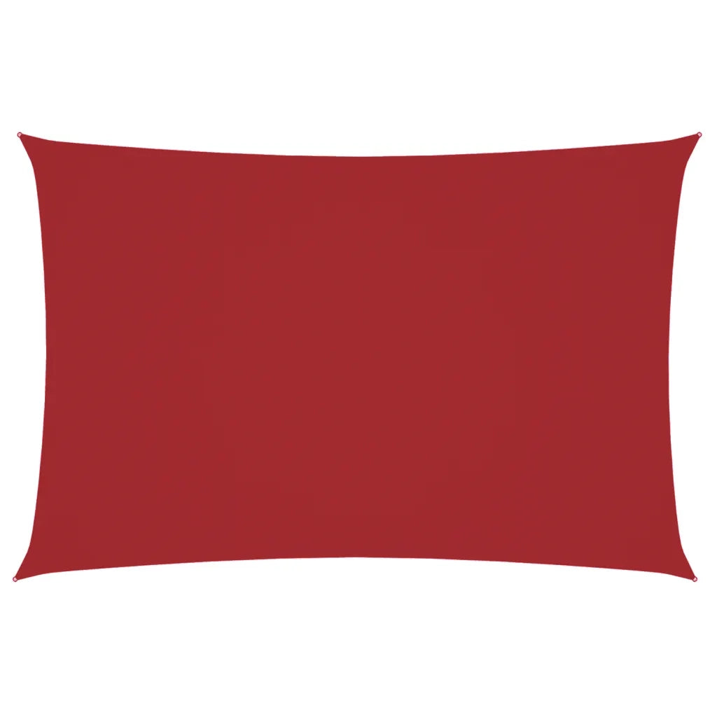 Parasole a Vela Oxford Rettangolare 2x4 m Rosso 135642