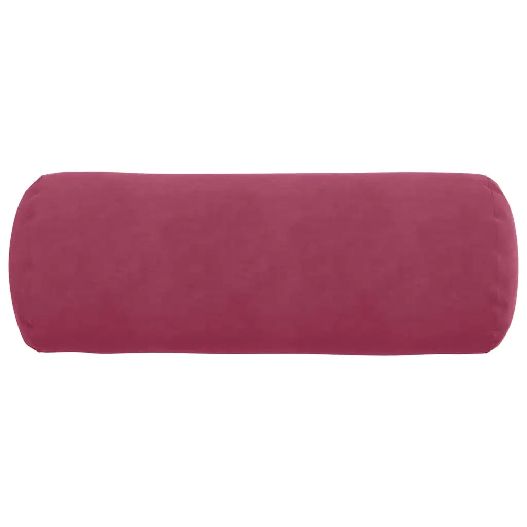 Cuscini a rullo 2 pz | Cuscini per sedie Rosso Vino ? 25 x 70 cm Tessuto in Cords