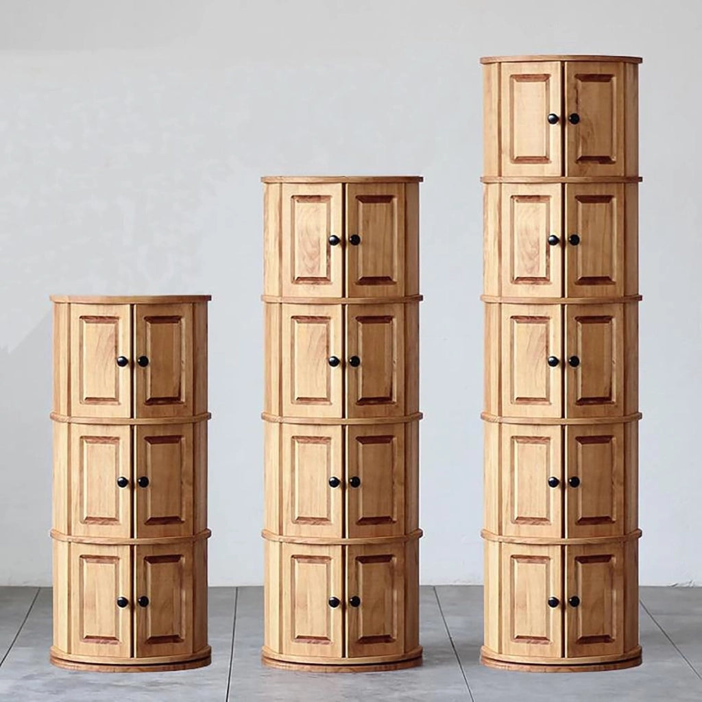scarpiera Scarpiera Girevole autoportante Premium con Ante - Squisito Organizer per riporre Scarpe in Legno per Ingresso - 43 * 161 cm