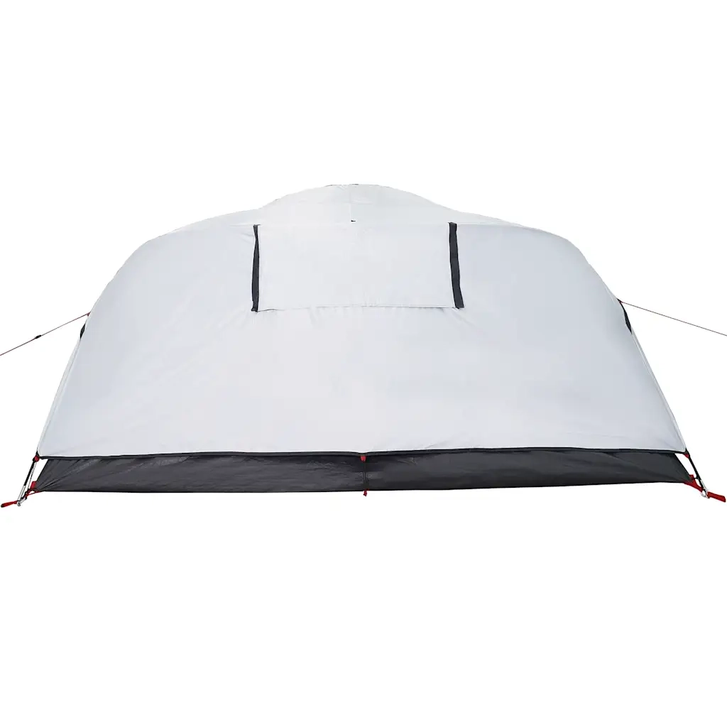 Tenda Campeggio a Cupola 4 Persone Bianca Tessuto Impermeabile