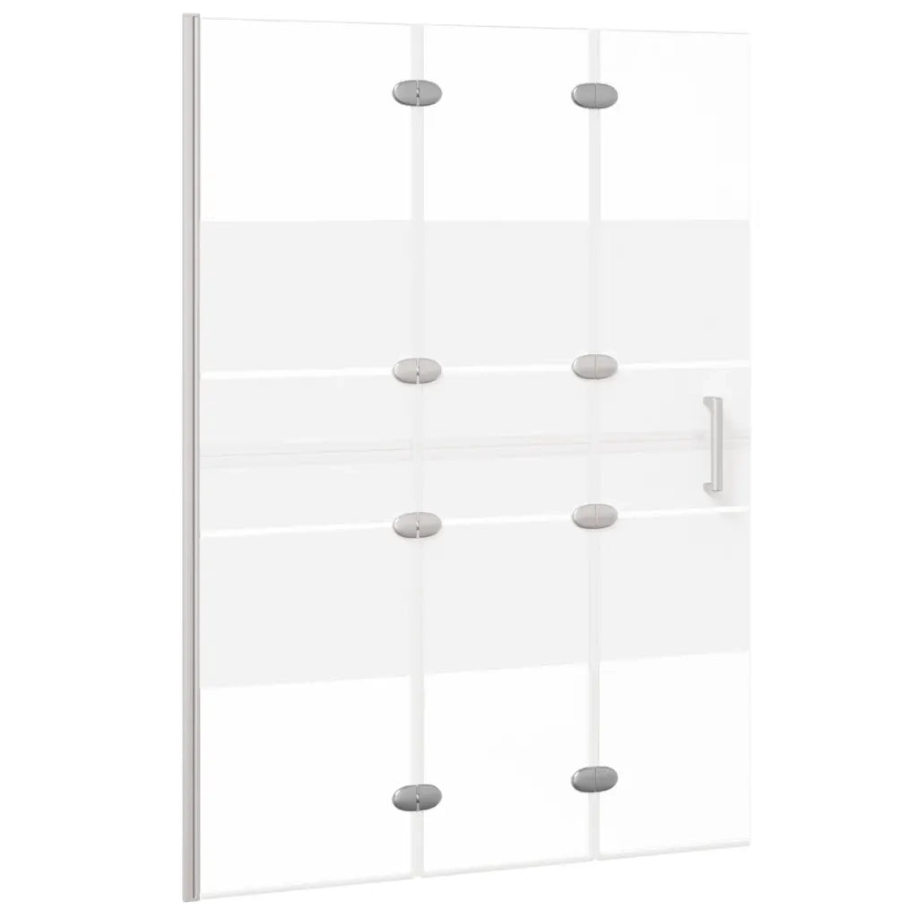 Pannello Doccia Pieghevole in ESG 100x140 cm Bianco cod mxl 48995