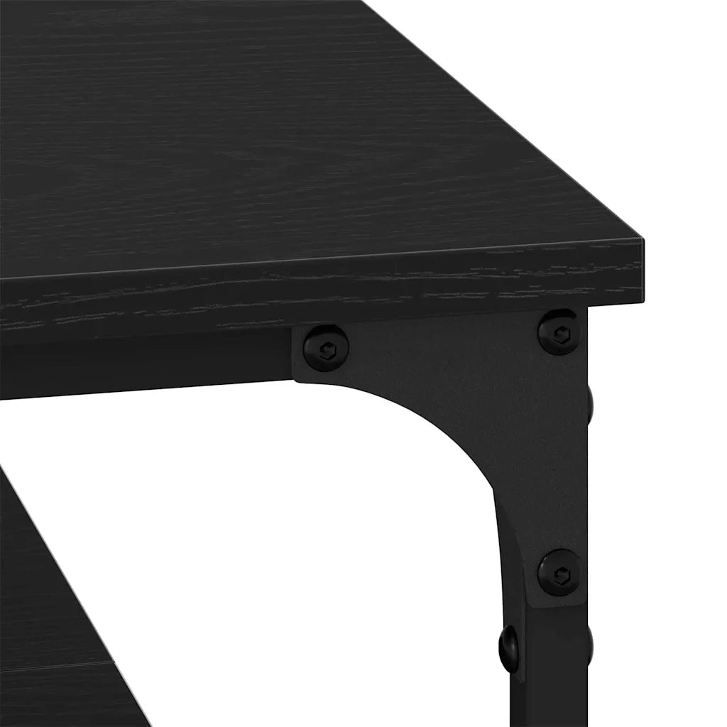 Tavolino da salotto Rovere nero 80 x 80 x 40 cm