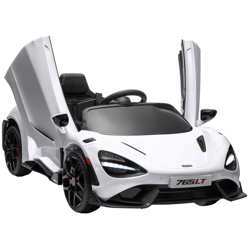 Auto elettrica bambini con ali e telecomando ¨C zephmum ¨C Bianco