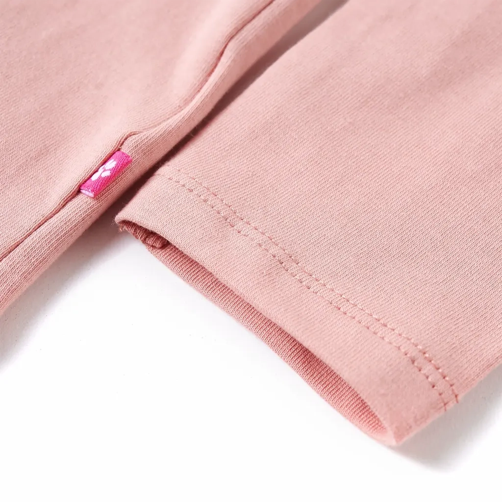 Maglietta da Bambina a Maniche Lunghe Rosa 116 14391