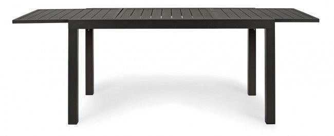 Tavolo Allungabile Hilde 140-210x77 cm Antracite in Alluminio