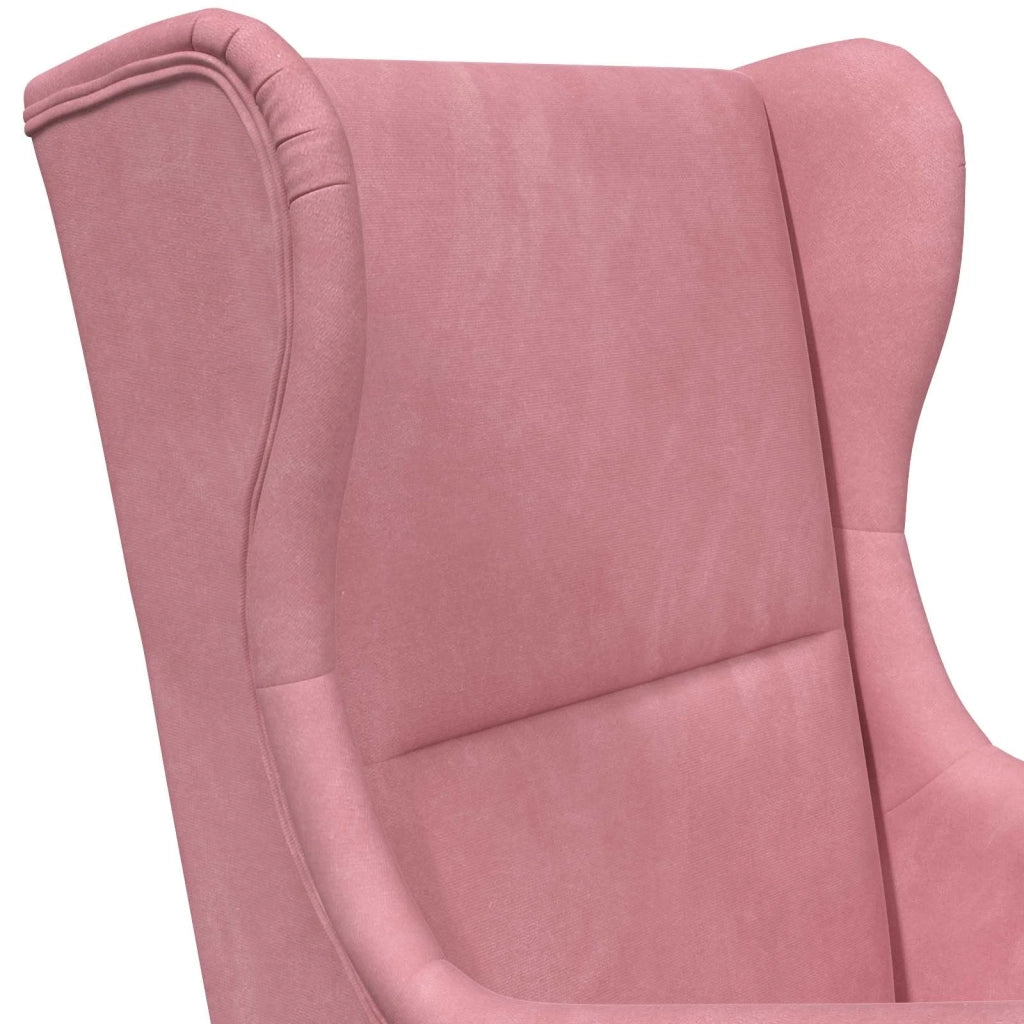 Poltrona | Sedia Relax Rosa Velluto