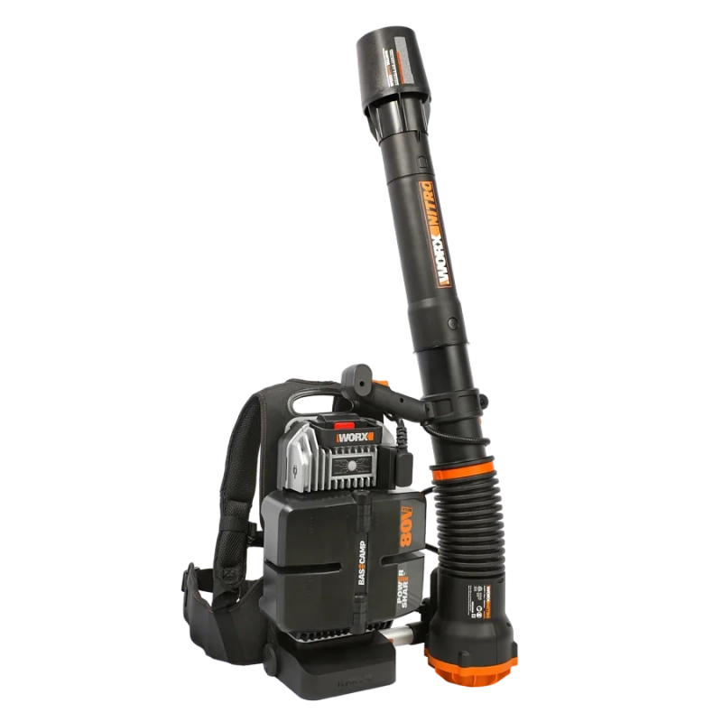 Soffiatore a Batteria WG572E 80V Brushless LeafJet Zaino con 4 Batterie 4Ah per Pulizia Professionale - WORX