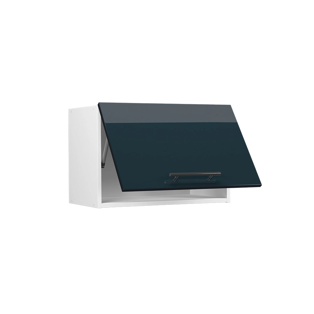 Vicco Pensile da cucina Blu scuro lucido 60 cm Piatto