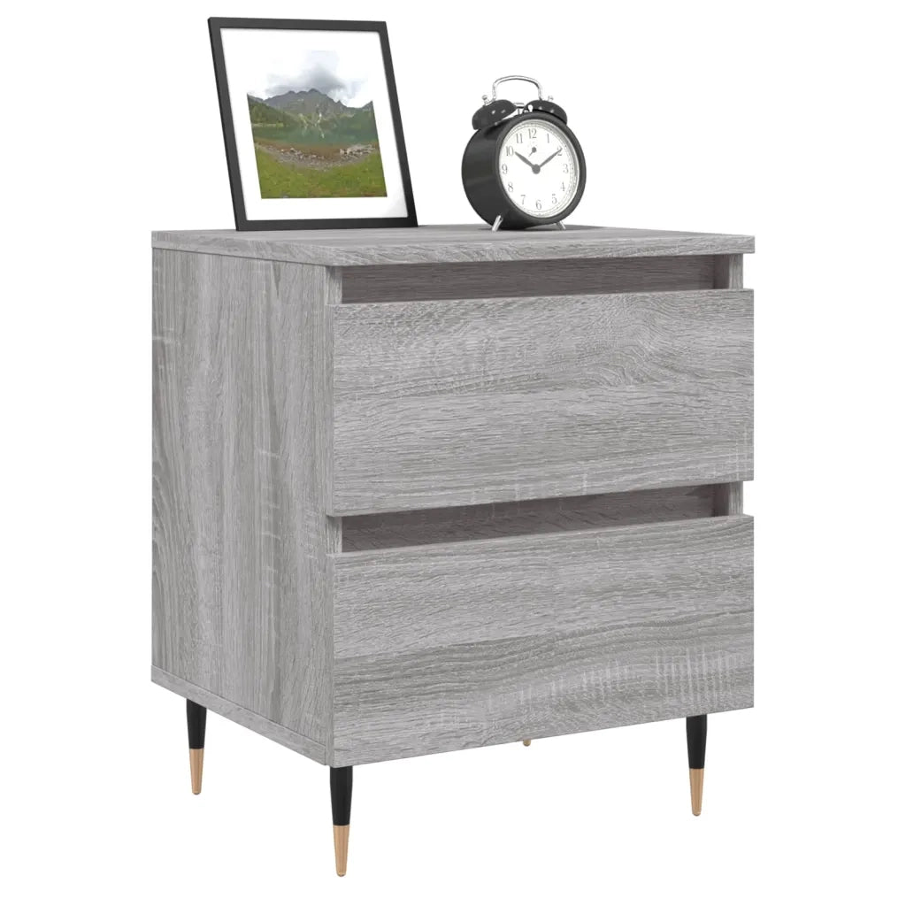Comodino | Armadio da Notte | Mobiletto da notte Grigio Sonoma 40x35x50 cm in Legno Multistrato