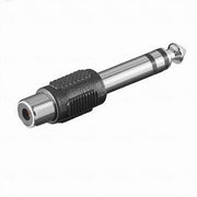 Trade Shop - Connettore Jack 6.5mm Maschio Spina A Rca Femmina Audio Adattatore Maxtech C-016 -