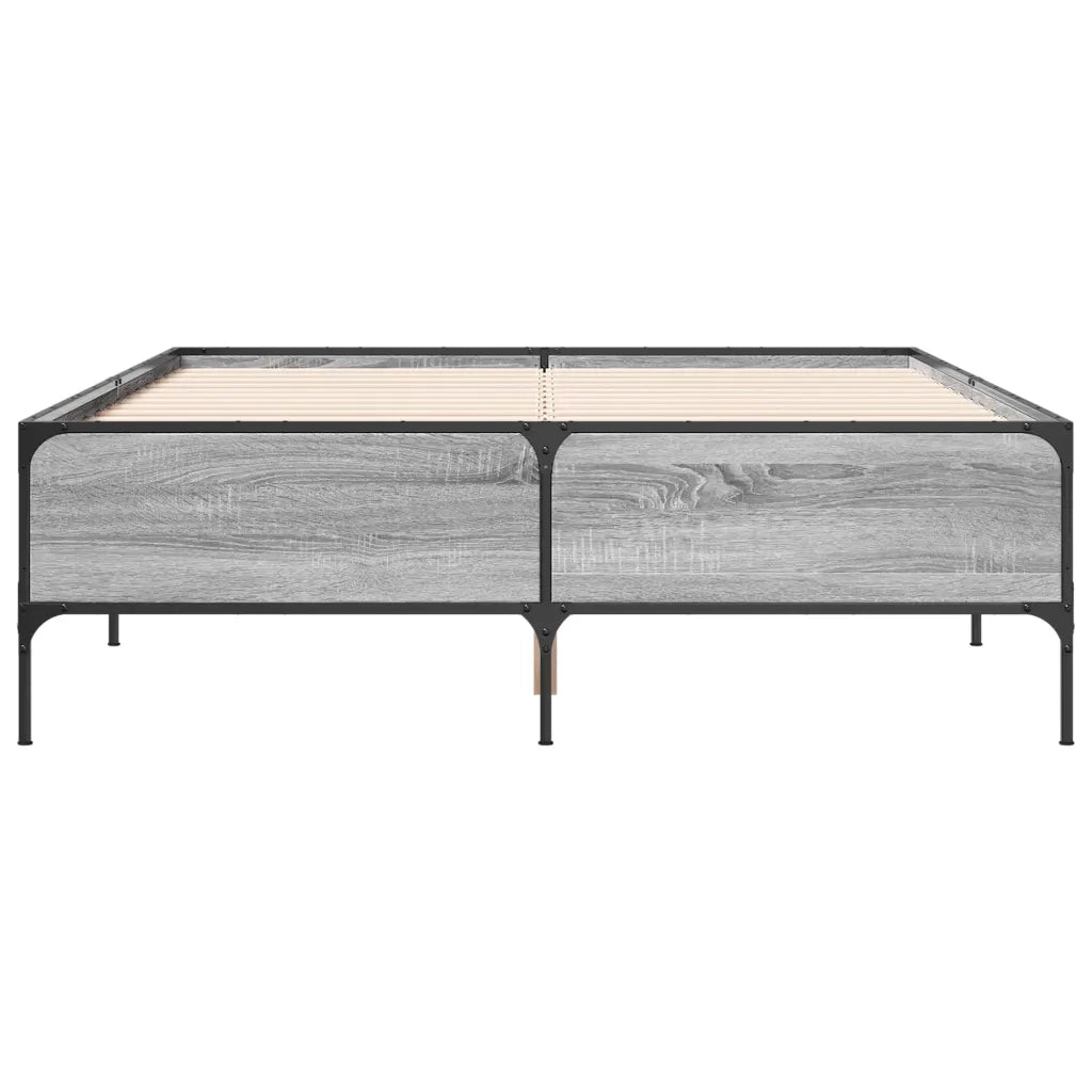 Giroletto Grigio Sonoma 140x190 cm in Legno Multistrato Metallo 3279810