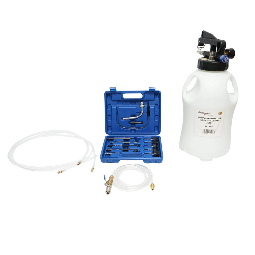 Pompa pneumatica per la sostituzione del liquido ATF nelle trasmissioni automatiche, Breckner Germany.