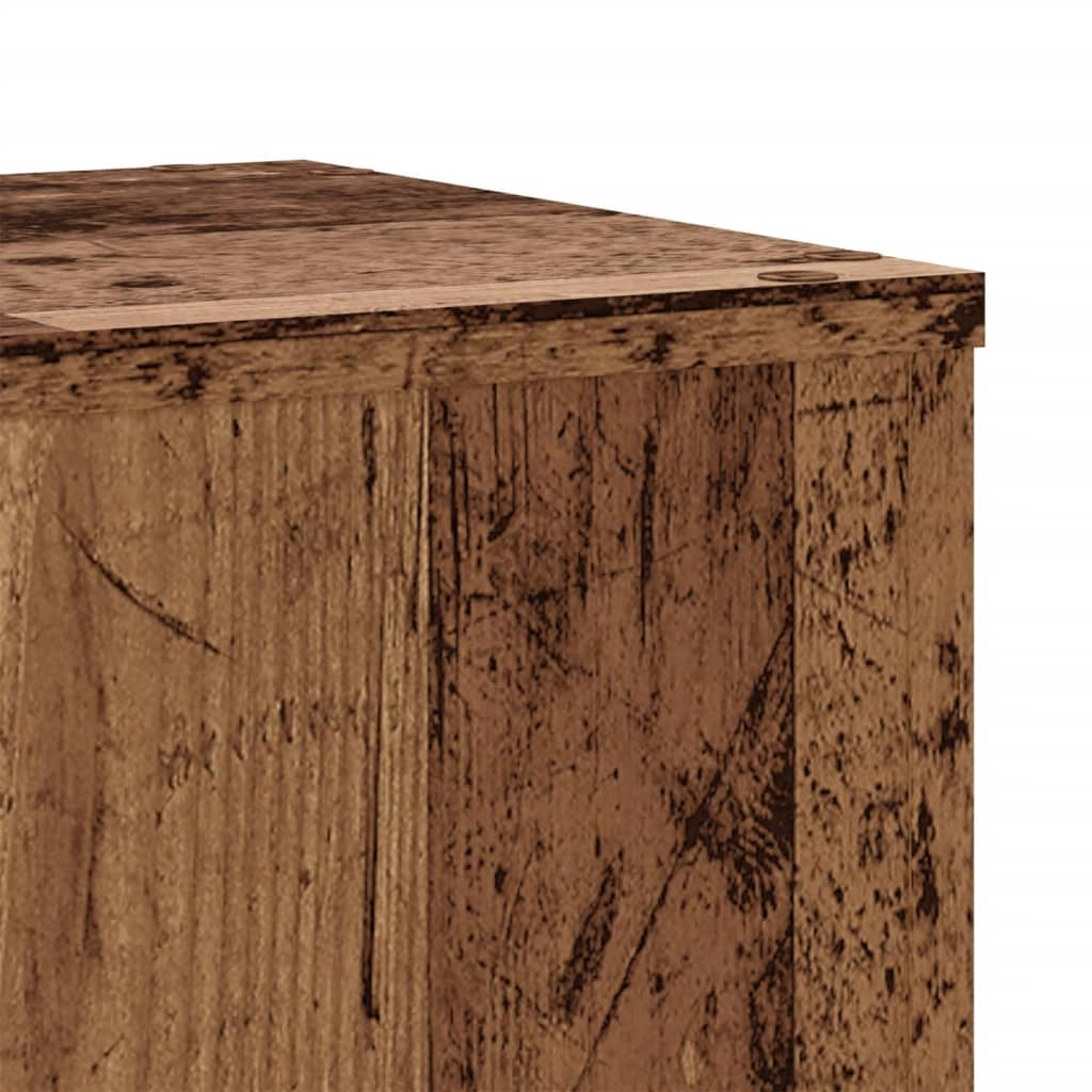 Portavasi mobili per fiori set da 2 legno di recupero legno ingegnerizzato marrone 02_0045370
